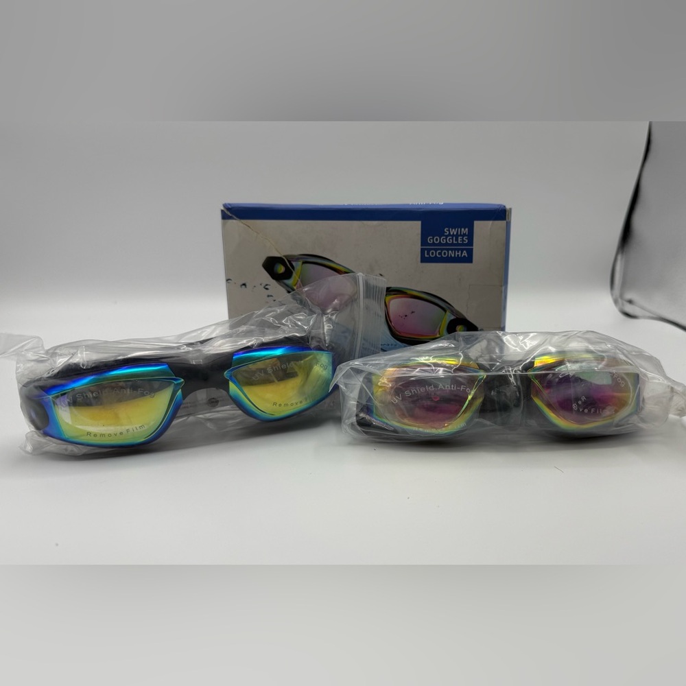 2 Pack Anti fogging Swim Goggles; fit men, women, and youths